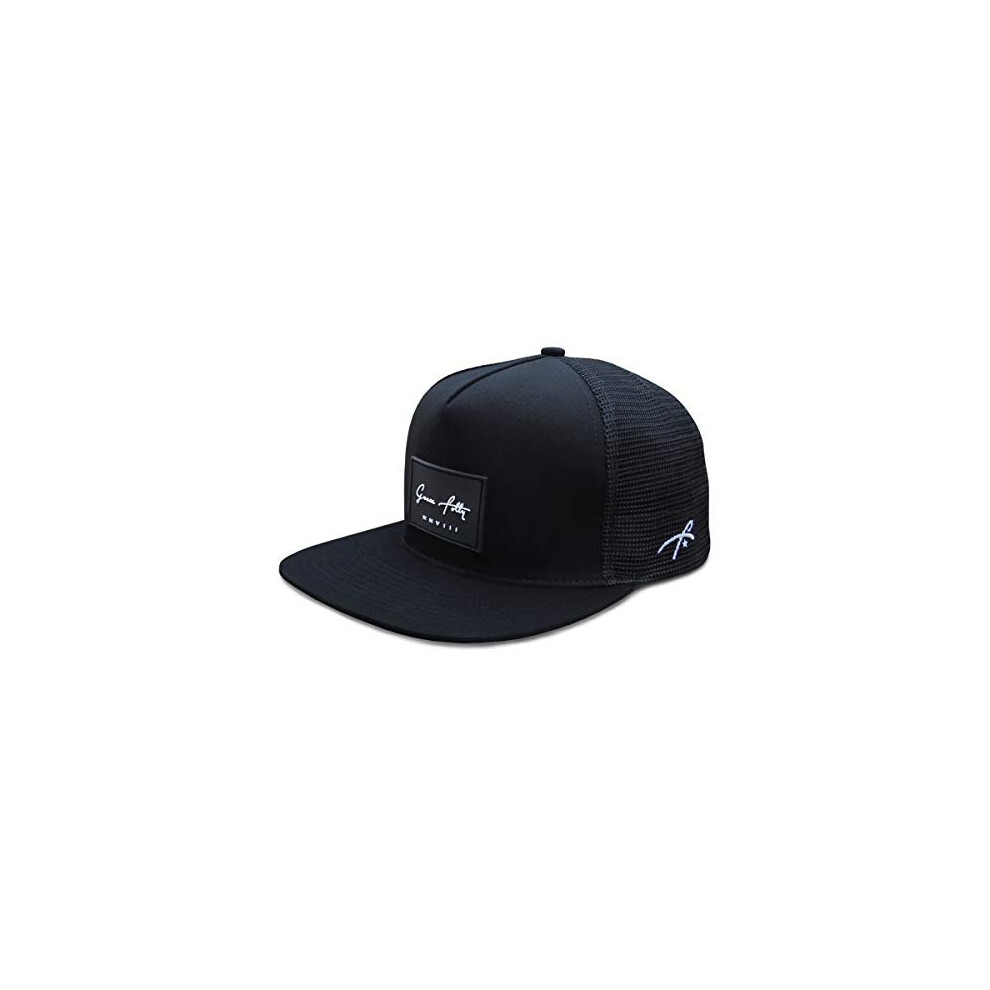 Trucker Hat for Men Women Snapback Mesh Caps Black