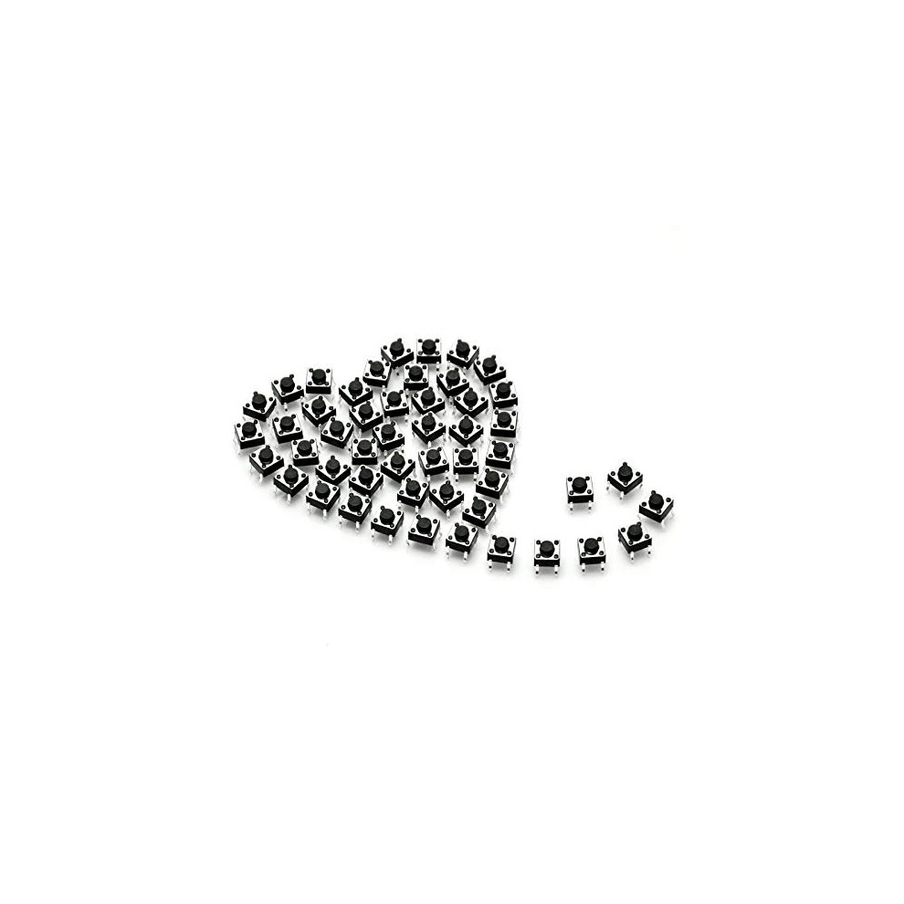 6X6x43mm Tact Switch Push Button For Arduino Pcb Diy Pack Of 50Pcs Ek1019u 8002124227020
