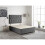 Charcoal Plush Fabric Divan Base Plus Matching Headboard3ft 4ft 4ft6 5ft 6ft 4FT6 Double 1
