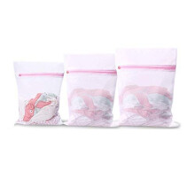Set of 3 Zipped Laundry Washing Mesh Net Bra Sox Underwear Washing Machine Wash Bags for Jeans Lingerie Socks Bra Sweaters Coats in Washing Machine