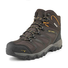 Mens Ankle High Waterproof Hiking Boots Backpacking Trekking Trails Shoes 160448M Brown Black Tan Size 11 US 10 UK