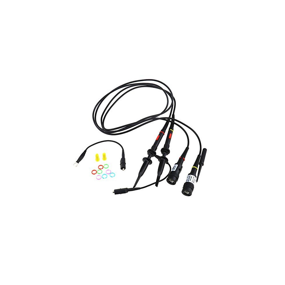 2Pcs P2200 Oscilloscope Scope Clip Probe Tester High Precision Probe Test Lead Kit 200Mhz 4894669104959