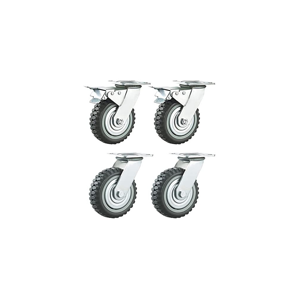 Photos - Other for Repair 4 Pcs 150mm Industrial Castor Wheels Heavy Duty 360Swivel Transport Trolley Furniture Caster Load Capacity 1000 KG