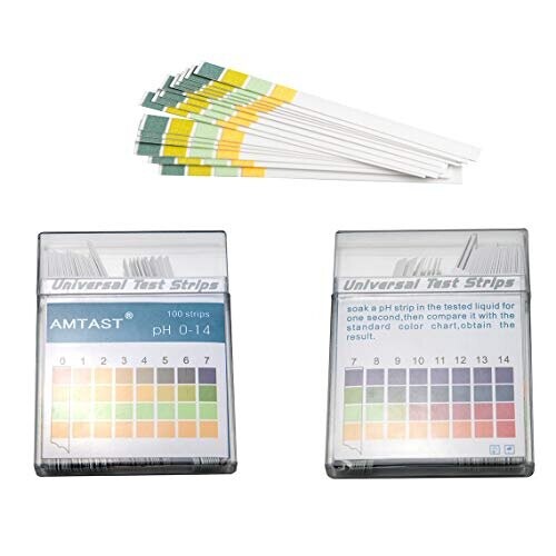 Universal pH Paper Acid Alkaline pH Level Test Strips Measure Range 014 pH 4 Color 100 Strips on