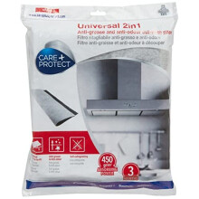2 in 1 AntiGrease and AntiOdour filter for Hoods Universal CuttoFit High Absorption Power