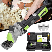 Electric Sheep Shearing Clippers 850W 2400RPM Professional GoatsAlpacaSheep Shear 6 Speed Blade Tightness Adjustment Lubricating Oil Included 220V 13
