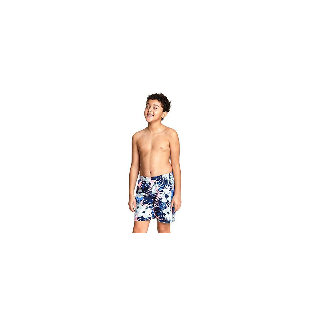 Zoggs Boys Adventure 15 Swim Short Pinkmulticoloured 25 1011 Years Medium