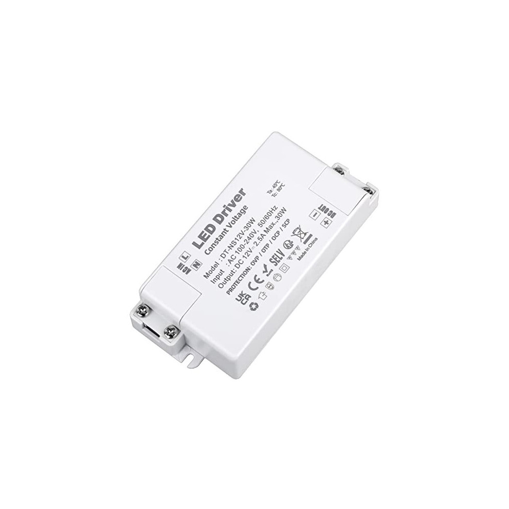 Led Driver 12V 30W Led Transformer 240V To 12V Dc 25A Constant Voltage Switching Led Power Supply Adaptor Low Voltage Transformers For Led Strip 6971771259864
