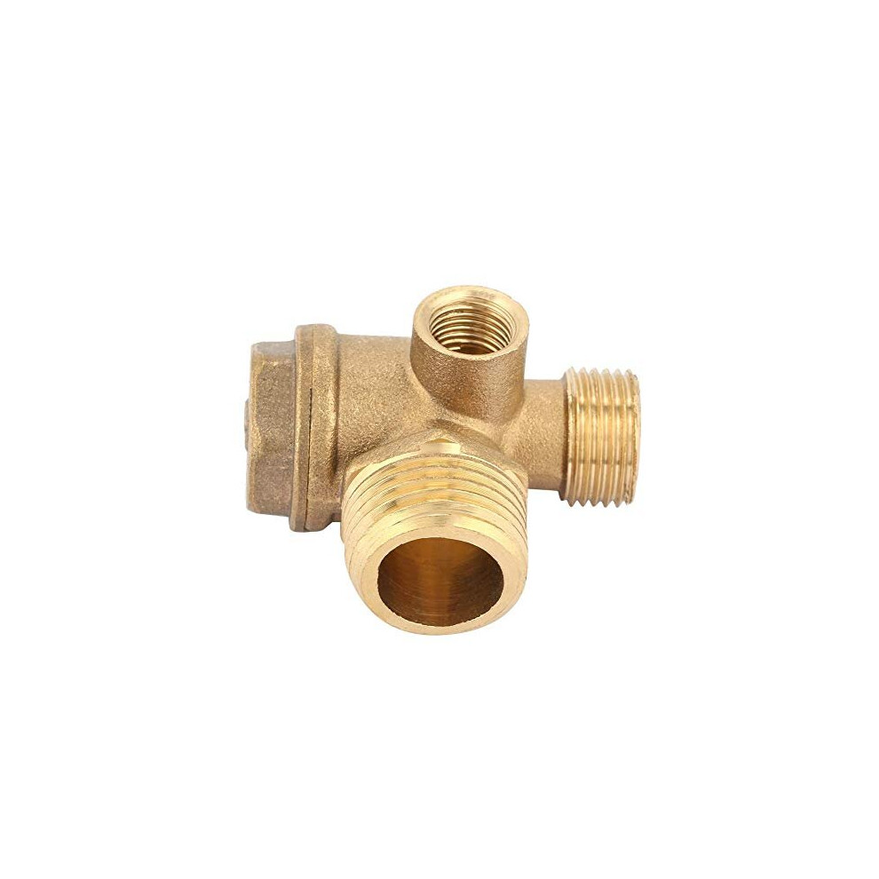 3 Port Brass Air Compressor Check Valve Male Threaded Check Valve Check Valve Tube Connector 703633585325