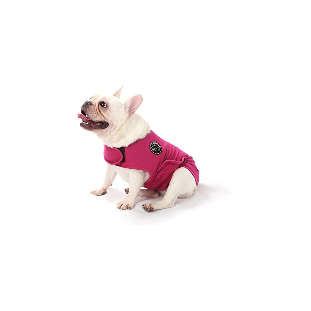 Dog Anxiety Relief CoatLightweight Wrap Anxiety Jacket Shirt for Anxious Pets Keep Calming Comfort Rose red S