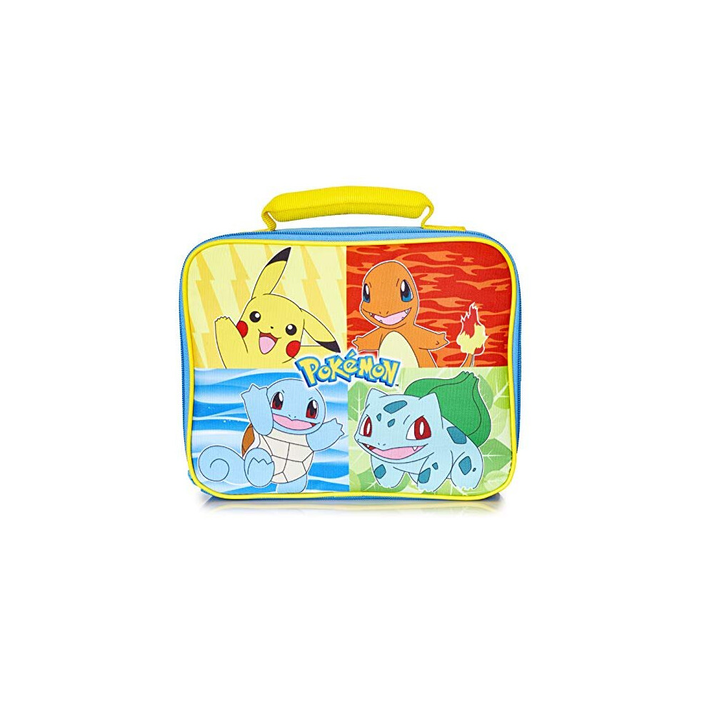 Pokemon Lunch Box Kids Insulated Lunch Bag for School Blue