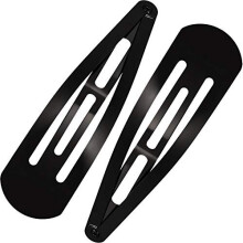 WILLBOND 30 Pezzi 3,1 Pollici Grandi Fermagli per Capelli in Metallo a Scatto Mollette Antiscivolo Accessori per Capelli da Donna (Nero)