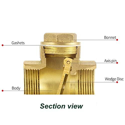Brass Check Valve DN25 One Way NonReturn Valves 1 Inch BSP Female ...
