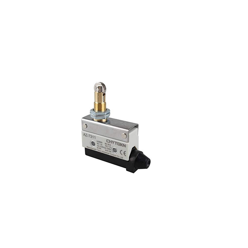 Horizontal Limit Switch Az7311 Tz7311 Micro Momentary Parallel Roller Plunger Actuator Ac 380V 10A Single Pole Switch Panel Mount 1Nc1no 786592053746