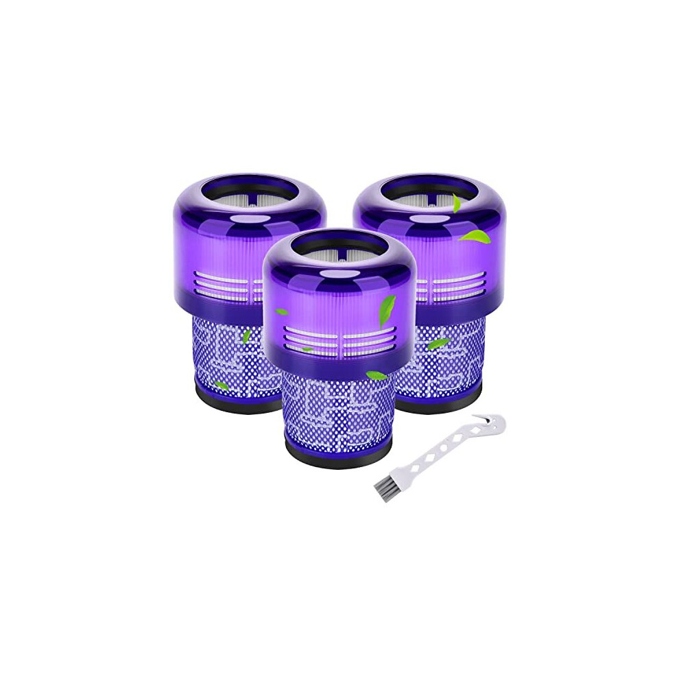 Rebirthcare 3 Pack V11 Filter Replacement For Dyson V11 Absolute/Animal/Torque Drive, V15 Detect & Sv14 - Washable Hepa Filters (Part #970013-02/97001302)