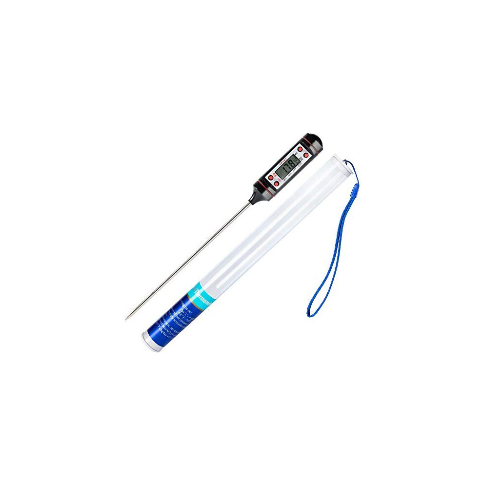 Meilliger Meat Thermometer Food Probe Digital Cooking Thermometer Backlight Display 146 cm StainlessSteel Probe Readable 50 C 300 C Storage Case and