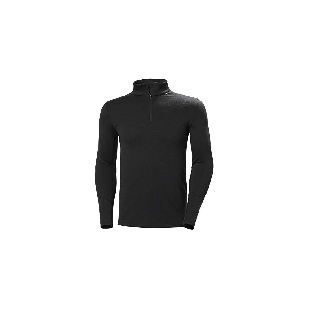 Helly Hansen Men's Black Underwear 1/2 Zip Lifa Merino Midweight - Image 5