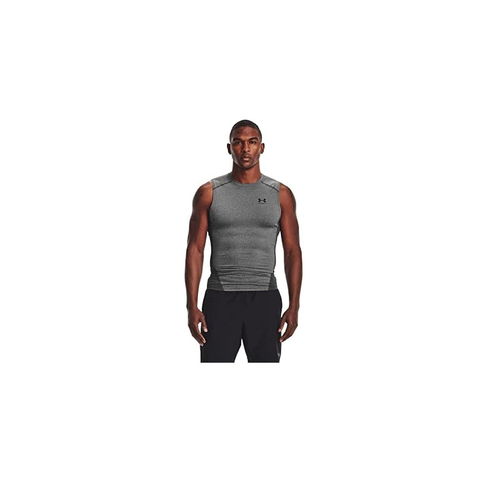 Men UA HG Armour Comp SL Cooling Breathable Tank Top for Men Gym Vest with AntiOdour Material
