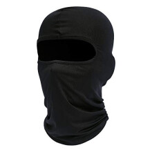 Fuinloth Balaclava Ski Mask FHB2001OBKfsOF - Unisex Black UV-Protective Neck Warmer for Helmet, Motorcycle, Cycling, Ski & Snowboard