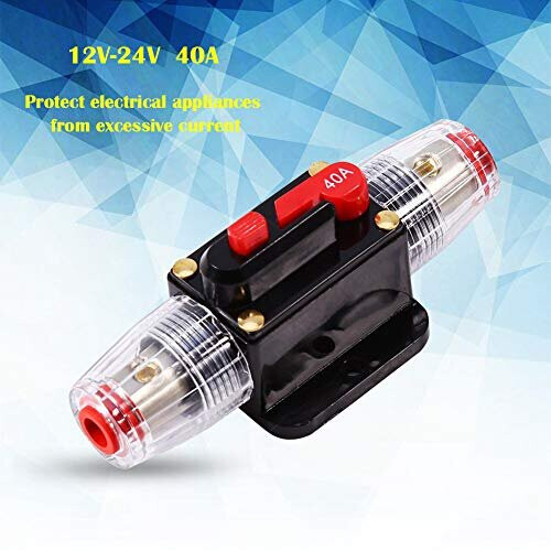 50A Circuit Breaker For Solar/Audio/Car/RV Fuse Holder 12V/24V/48V In-Line DC - View #7