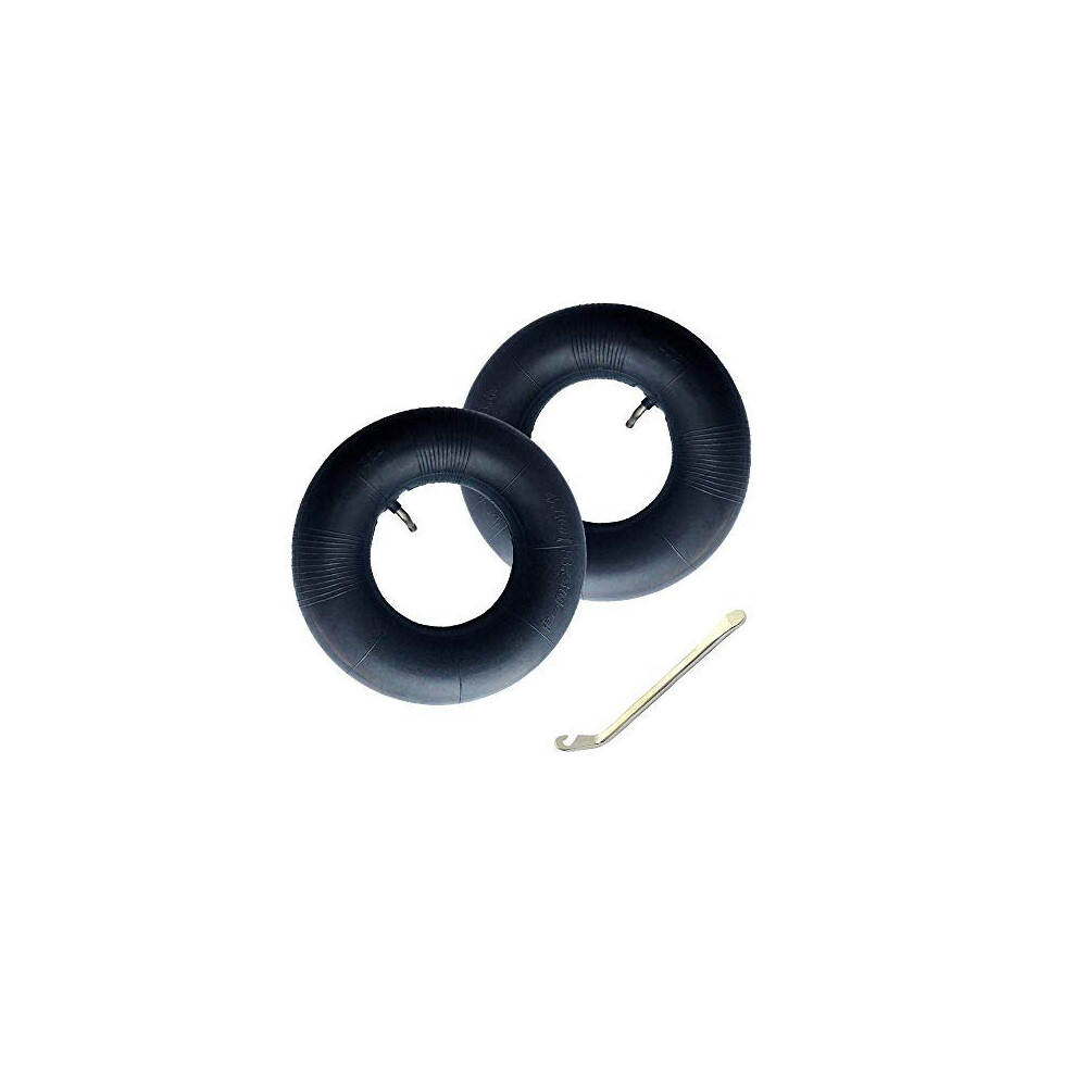 2Pcs Wheelbarrow Inner Tubes 4103504 Replacement Tire Inner Tube With Tr87 Bent Valve Stem With Tyre Lever For Hand Trucks Carts Replacement Inner 8125142416709