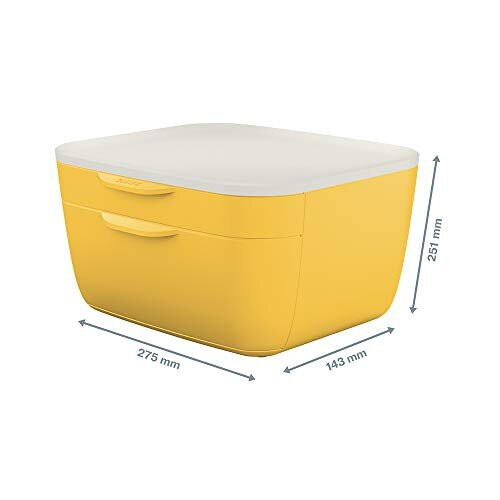 Two Drawer Cabinet Cosy Range Warm Yellow 53570019 2
