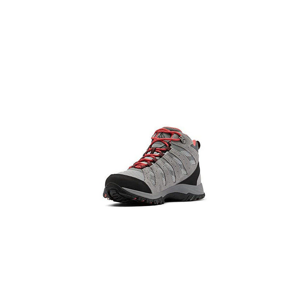 Redmond 3 Mid Waterproof Womens Mid Rise Trekking And Hiking Boots Grey Steam x Red Coral 5 UK