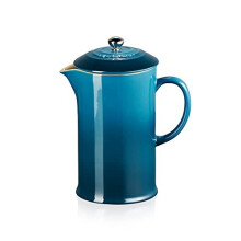 Stoneware Cafetire French Press with Stainless Steel Plunger 1 Litre Serves 34 Cups Deep Teal 60706086420003