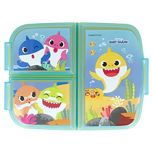 Multi Compartment Sandwich Box Baby Shark 1