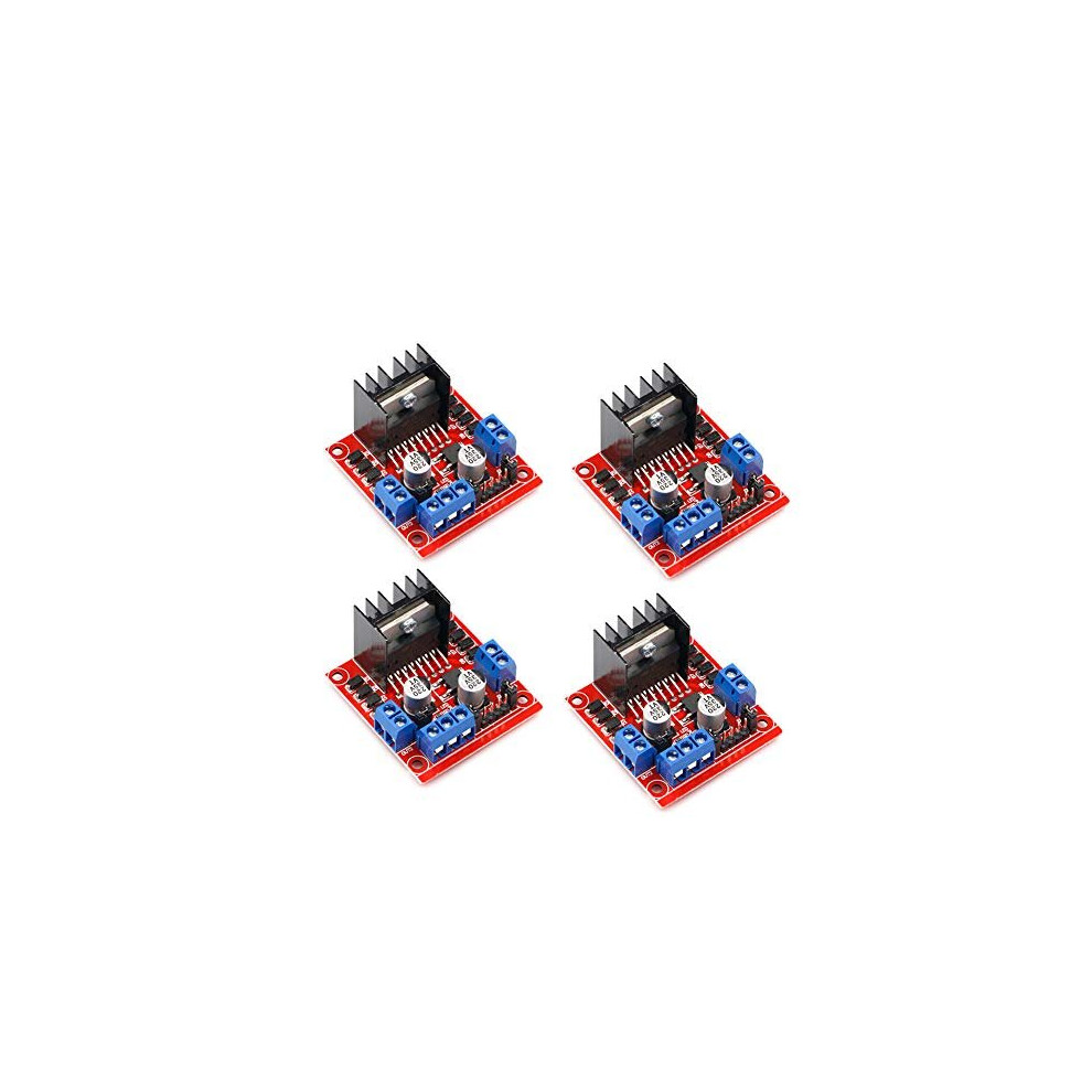 4Pack L298n Motor Drive Controller Board Dc Dual Hbridge Robot Stepper Motor Control And Drives Module For Arduino 701715443754