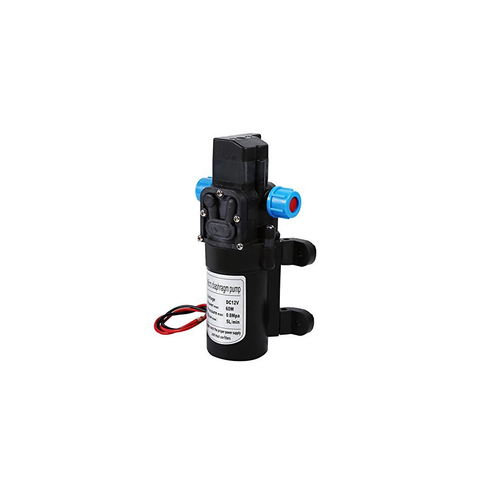 Diaphragm Pump12v Dc 115Psi 5 Lpm 60W High Pressure Micro Diaphragm Water Pump Electric Self Priming Pump With Automatic Turn Off Switch For Car 8269761694190