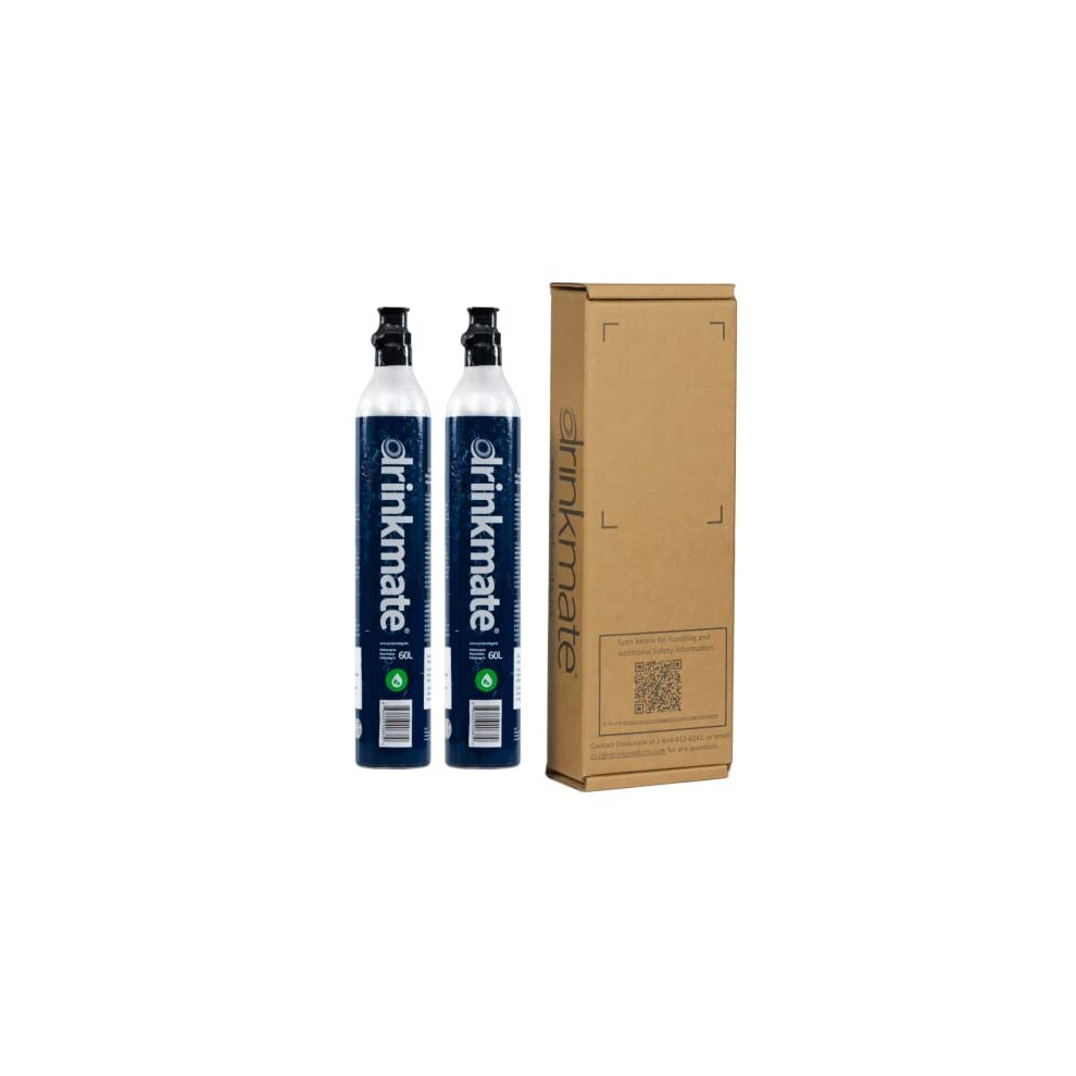 60 Litre Spare Gas CO2 Cylinders Compatible With SodaStream 2 Pack