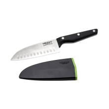 Staysharp Triple Rivet Santoku Knife 15cm Patented 2 Stage SelfSharpening System for Improved Cutting Performance Slim Design Scabbard Dimensions