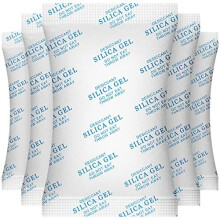 20 Gram50Packs Food Grade Moisture Absorber Silica Gel Desiccant Packets for StorageCobaltChlorideFreeDesiccant Silica GelSachetsFood Safe for