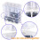 Polyester Machine Embroidery Thread 1000m with Clear Plastic Storage Box for Embroidery Quilting 8xBlack 4