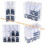 Polyester Machine Embroidery Thread 1000m with Clear Plastic Storage Box for Embroidery Quilting 8xBlack 5