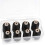 Polyester Machine Embroidery Thread 1000m with Clear Plastic Storage Box for Embroidery Quilting 8xBlack 1