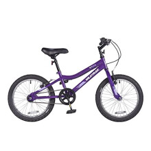 18 Inch Bike for Children 68 Years Old Adjustable brakes Purple