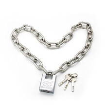 KINHARD 315 Inch Security Anti Theft Chain Lock 304 Stainless Steel Bike Lock Motorbike Chain Lock Heavy Chain and Padlock Can be Used to Lock Garages