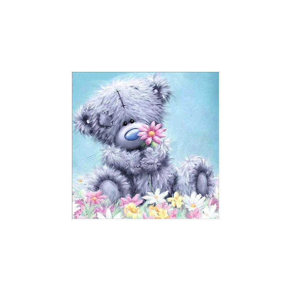 DIY 5D Diamond Arts Painting Kits Full Drill Cartoon Bear Crafts Pictures by Numbers Cross Stitch Embroidery Rhinestone Diamond Canvas Painting Kits