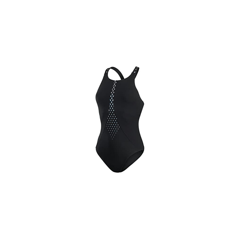 Womens HydroPro 1 Piece Swimsuit Black 32
