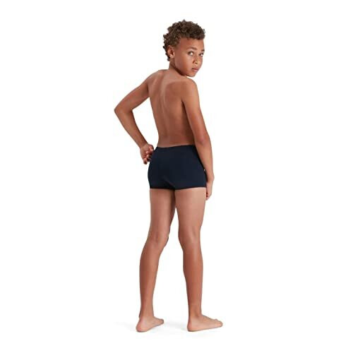 Speedo Boys ECO Endurance Aquashort Comfortable Fit Adjustable Design Extra Flexibility True Navy 78 Years 2