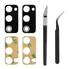 2 Pack Rear Back Camera Lens Glass Replacement for Samsung Galaxy S20 FE 65 Inch All Carriers with Adhesive Sticker AntiStatic Tweezers Precision