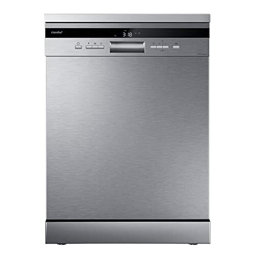 Freestanding Dishwasher FD1435EX with 14 place settings Full Size Whisper Quiet 44dB Wide LED Display Delay Start Half Load Function Flexible Racks