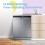 Freestanding Dishwasher FD1435EX with 14 place settings Full Size Whisper Quiet 44dB Wide LED Display Delay Start Half Load Function Flexible Racks 7