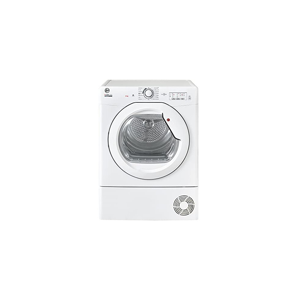 Hoover Hlec8lg Freestanding Condenser Tumble Dryer Sensor Dry 8 Kg Load White