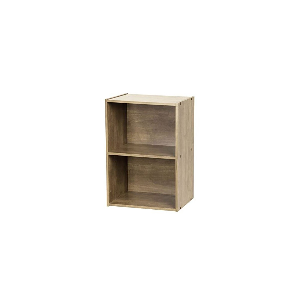 Iris Ohyama Wooden cabinet with shelvesBookcaseSide furnitureBasic storage shelves Easy assembly Modular Design Office Living RoomBedroom Basic