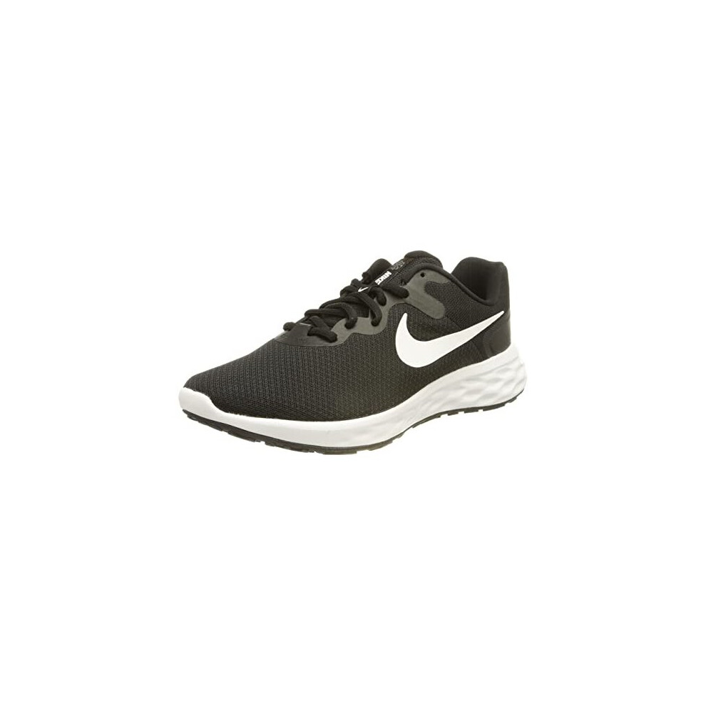 Mens Nike Revolution 6 Nn Sneaker Black White Iron Grey 9 UK