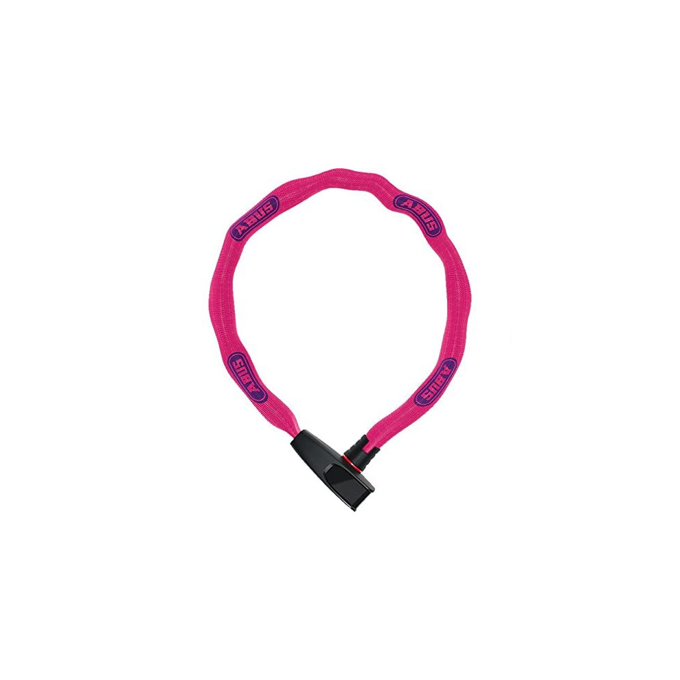 Catena 6806K Neon Pink Chain Lock Plastic Coated Bicycle Lock Square Chain with ABUS Security Level 685 cm Pink