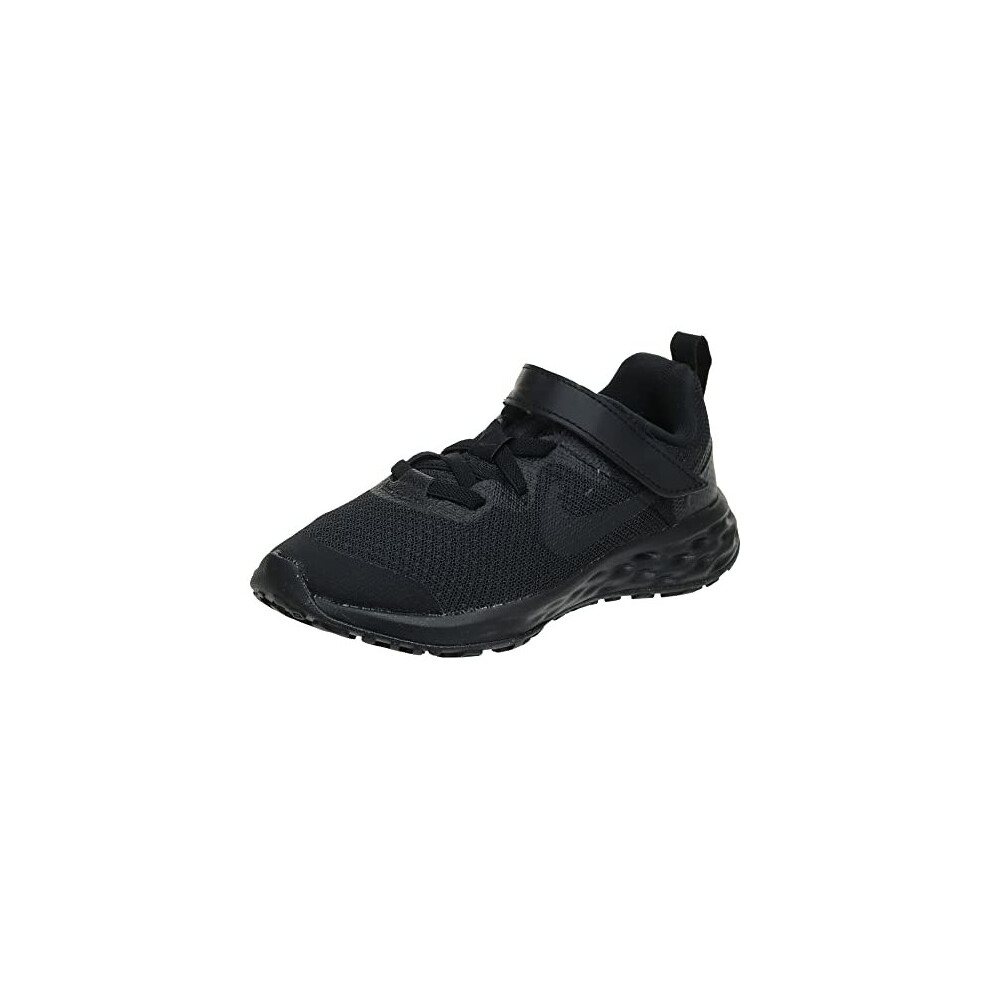Unisex Kids Nike Revolution 6 Sneaker Black Black Dk Smoke Grey 15 UK